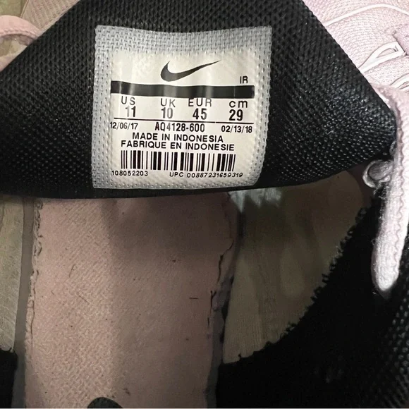 Nike Air Max Pink Athletic Shoes with Tuned Air Cushioning - Picture 7 of 7